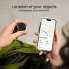 SBS Track My Circle Atsparus vandeniui IP65 Locator Compatible with Apple Find My – juodos spalvos