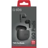 SBS belaidės ausinės Go Pods TWS, juodas
