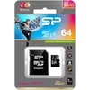 Silicon Power atminties kortelė Micro SDXC 64GB Elite + adapteris