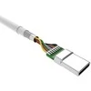 Silicon Power Silicio maitinimo kabelis USB-C 1m, baltas (LK10AC)