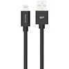 Silicon Power Silicio galia | A tipo USB prie žaibo kabelis | LK15 MFi | Apple | PVC | Juodas