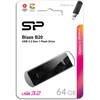 Silicon Power USB atmintinė 64GB Blaze B20 USB 3.2, juoda