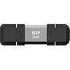 „Silicon Power Dual USB Drive“ | Mobilus C51 | 64 GB | USB Type-A ir USB Type-C | Sidabrinis