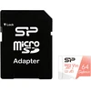 SILICON POWER KOMPIUTERIŲ IR RYŠIO ATMINTIES KORTELĖ „Superior Micro SDXC 64GB UHS-I A3 V30“