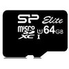 Silicon Power atminties kortelė Micro SDXC 64GB Elite + adapteris