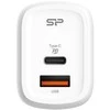 Silicon Power pakrovėjas USB-C/USB QM25 30W, baltas