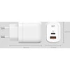 Silicon Power pakrovėjas USB-C/USB QM25 30W, baltas