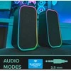 Kompiuterio kolonėlės Speedlink - TOKEN RGB žaidimų stereo garsiakalbis, juodas