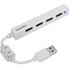 Kilimėlis „Speedlink“ USB šakotuvas „Snappy Slim“ 4 prievadų pasyvus USB 2.0, baltas (SL-140000-WE)