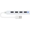 SNAPPY SLIM USB Hub, 4-port, USB 2.0, passive, baltas (SL-140000-WE)