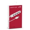 SNAPPY SLIM USB Hub, 4-port, USB 2.0, passive, baltas (SL-140000-WE)