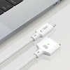„Tech-Protect MMC01 Ultraboost USB-C / USB-C MagSafe 3 140W 200cm“ laidas, skirtas „MacBook“ – Baltas
