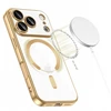 „Tech-Protect MagFlex MagSafe“ dėklas, skirtas „iPhone 17 Pro“ – permatomo aukso spalvos