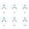 Tech-Protect kelioninis adapteris Universalus EU, baltas