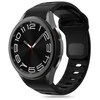 „Tech Protect“ silikoninis laikrodžio dirželis „Samsung Galaxy Watch4/5/5 Pro/6/7/FE“, juodas