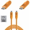 Tether Tools Pro cable USB-C - USB-C 4,6m, oranžinis