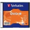 Verbatim DVD-R 4.7GB 16X AZO Matinis Sidabrinis slim box - 43547