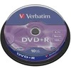 Verbatim DVD+R 4.7GB 16X 10pack AZO Matinis Sidabrinis cake box - 43498