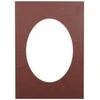 Nuotraukų rėmelis Victoria Collection Passepartout 21x29.7 dark ruda oval 20748 ()