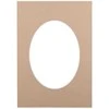 Nuotraukų rėmelis Victoria Collection Passepartout 30x40 sandstone oval 20770 ()