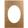 Nuotraukų rėmelis Victoria Collection Passepartout 30x40 dark auksinis oval 20768 ()