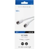 Vivanco cable SAT F 5m, baltas