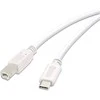 Vivanco kabelis USB-C - USB-B 3m, baltas (45356)