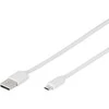 Vivanco kabelis USB - microUSB 1,0 m, baltas (35816)