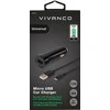 Vivanco automobilinis įkroviklis USB 2.4A 1,2m (60022)