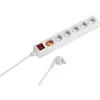 Vivanco extension cord 6 sockets 1.4m, baltas