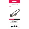 Vivanco kabelis HDMI - HDMI 1,5 m kampinis