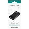 Vivanco maitinimo blokas 20000mAh Super Fast PD 18W (63123)