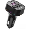 XO FM moduliatorius BCC17 Bluetooth MP3 automobilinis įkroviklis 30W juodos spalvos