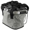 K2 2K SHOPPER HT-416 aliuminio priekinis dviračio krepšelis – pilkas – juodas (WYP001735) (Atnaujinta)