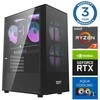 Stacionarus kompiuteris INTOP AQUA Ryzen 7 7700X 32GB DDR5 2TB SSD M.2 NVME+2TB RTX5060Ti 16GB no-OS (RW44971NS)