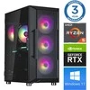 Stacionarus kompiuteris INTOP Ryzen 5 5500 16GB 250SSD M.2 NVME+2TB RTX3050 6GB WIN11 (RW36283WH)