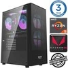 Stacionarus kompiuteris INTOP Ryzen 5 5600GT 8GB 250SSD M.2 NVME+2TB Radeon RX Vega 7 no-OS (RW40405NS)