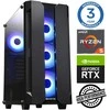 Stacionarus kompiuteris INTOP Ryzen 5 5600X 32GB 250SSD M.2 NVME+2TB RTX3050 6GB no-OS (RW35240NS)