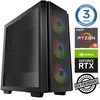 Stacionarus kompiuteris INTOP Ryzen 5 5600X 32GB 480SSD M.2 NVME RTX5060 8GB no-OS (RW53196NS)