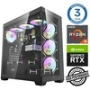 Stacionarus kompiuteris INTOP Ryzen 5 7500F 32GB DDR5 1TB SSD M.2 NVME+2TB RTX5070 12GB no-OS (RW42666NS)