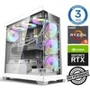 Stacionarus kompiuteris INTOP Ryzen 5 7500F 16GB DDR5 1TB SSD M.2 NVME+2TB RTX5060 8GB no-OS (RW53727NS)