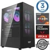 Stacionarus kompiuteris INTOP Ryzen 7 5700G 8GB 1TB SSD M.2 NVME+2TB Radeon RX Vega 8 no-OS (RW40375NS)