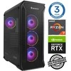 Stacionarus kompiuteris INTOP Ryzen 7 5700X 32GB 250SSD M.2 NVME+2TB RTX5060Ti 16GB no-OS (RW44231NS)