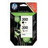 Hewlett Packard (HP) HP 300 Combo-pack Juodas/Tri-color Ink Cartridges, 200/200 pages, DeskJet D2560, F4280
