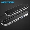 Vention Vėdinimo prijungimo stotis 12in1: USB-C prie HDMI/USB2.0 x 2/USB3.0 x 2/VGA/USB-C/RJ45/SD/TF