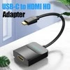 Vention USB-C į HDMI išorinis vaizdo adapteris 0,15 m Juodas