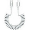 Kabelis 4smarts spiralinis USB-C į USB-C 240W baltos spalvos