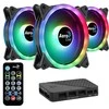 Kompiuterio Ventiliatoriai - Aerocool Duo12pro 3x12cm ARGB, Juoda