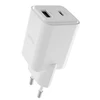 "Allity" sieninis įkroviklis GaN PD QC ATC-01-30WAC 1x USB-C 1x USB-A 30W baltas