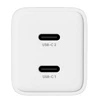 "Allity" sieninis įkroviklis GaN PD QC ATC-01-45WCC 2x USB-C 45W baltas